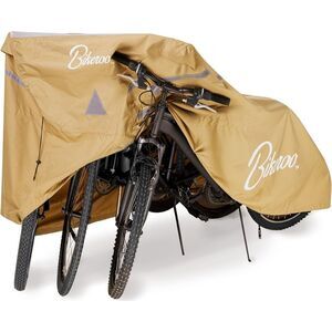 Bikeroo Waterproof Bike Cover, Storage for 3 Bicycles, Beige, XXL Size (82"x42")